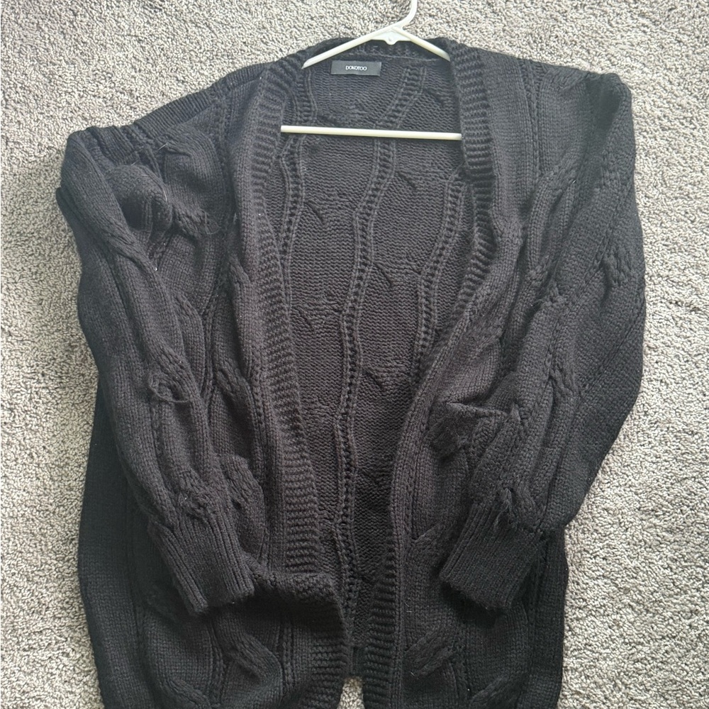 Target Black Cable Knit Cardigan